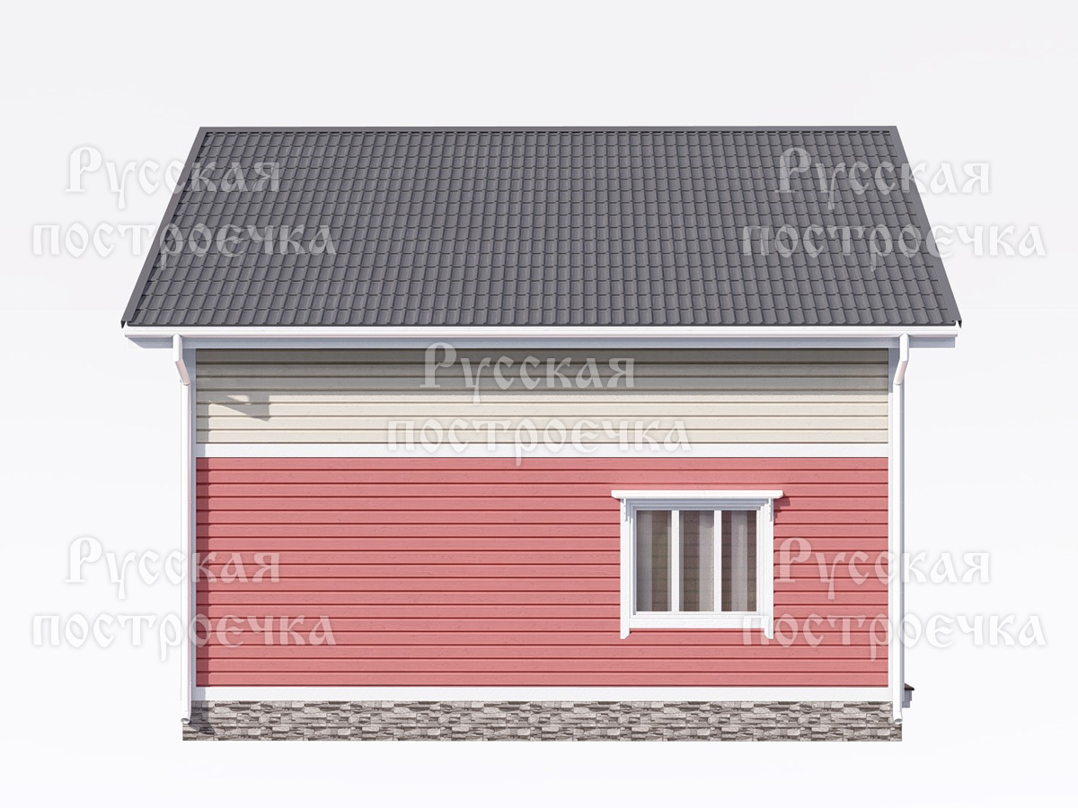 Дом из бруса 8х8 с балконом, террасой и котельной, проект 70.1, цены, комплектации, планировка  - вид 8