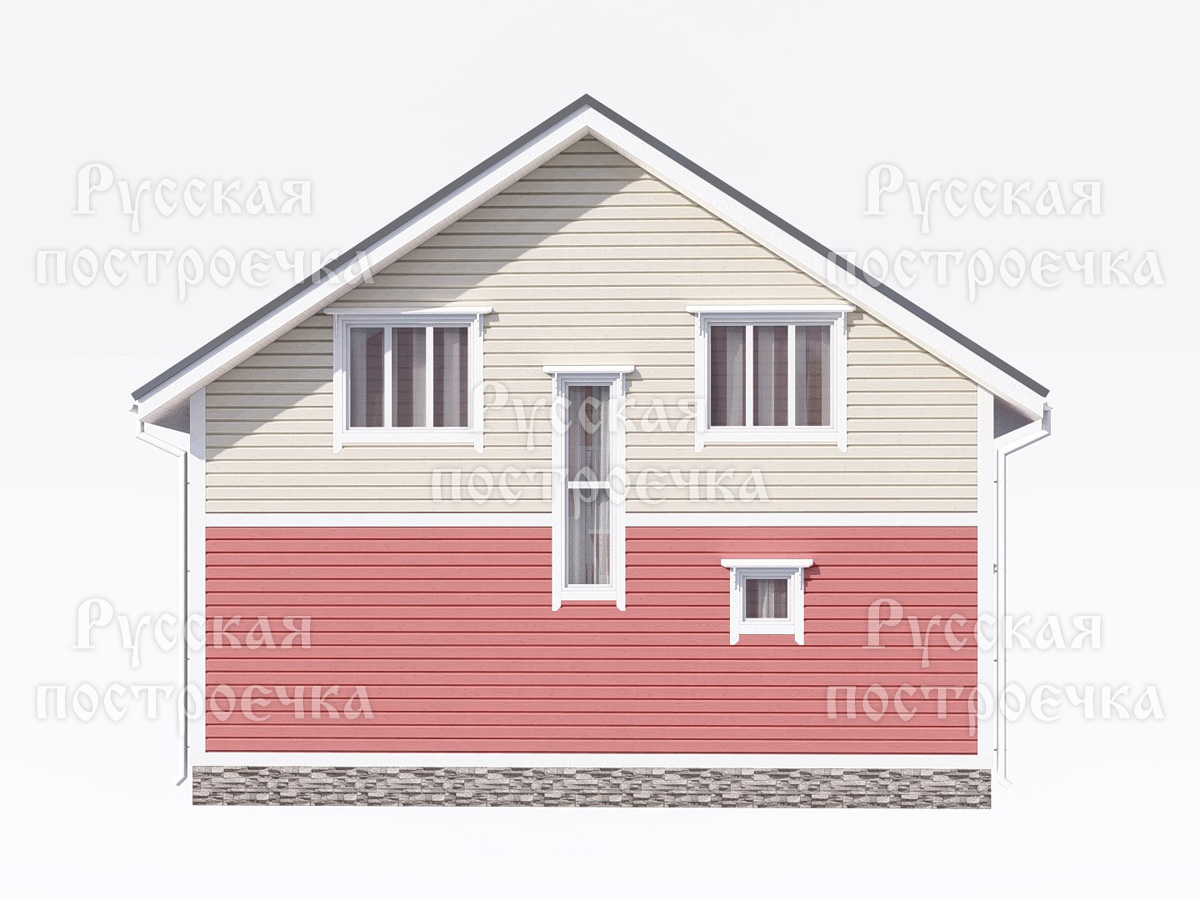 Дом из бруса 9х7 с крыльцом и котельной, Проект 85.2, цены на строительство, комплектации, фото - вид 7