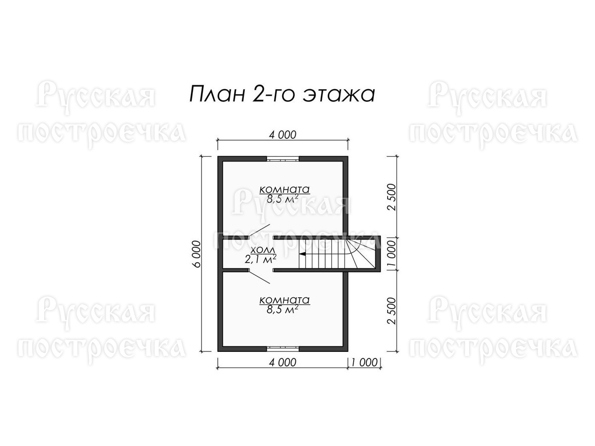 Садовый домик 6х6, Проект 34 от компании Русская Построечка - вид 4