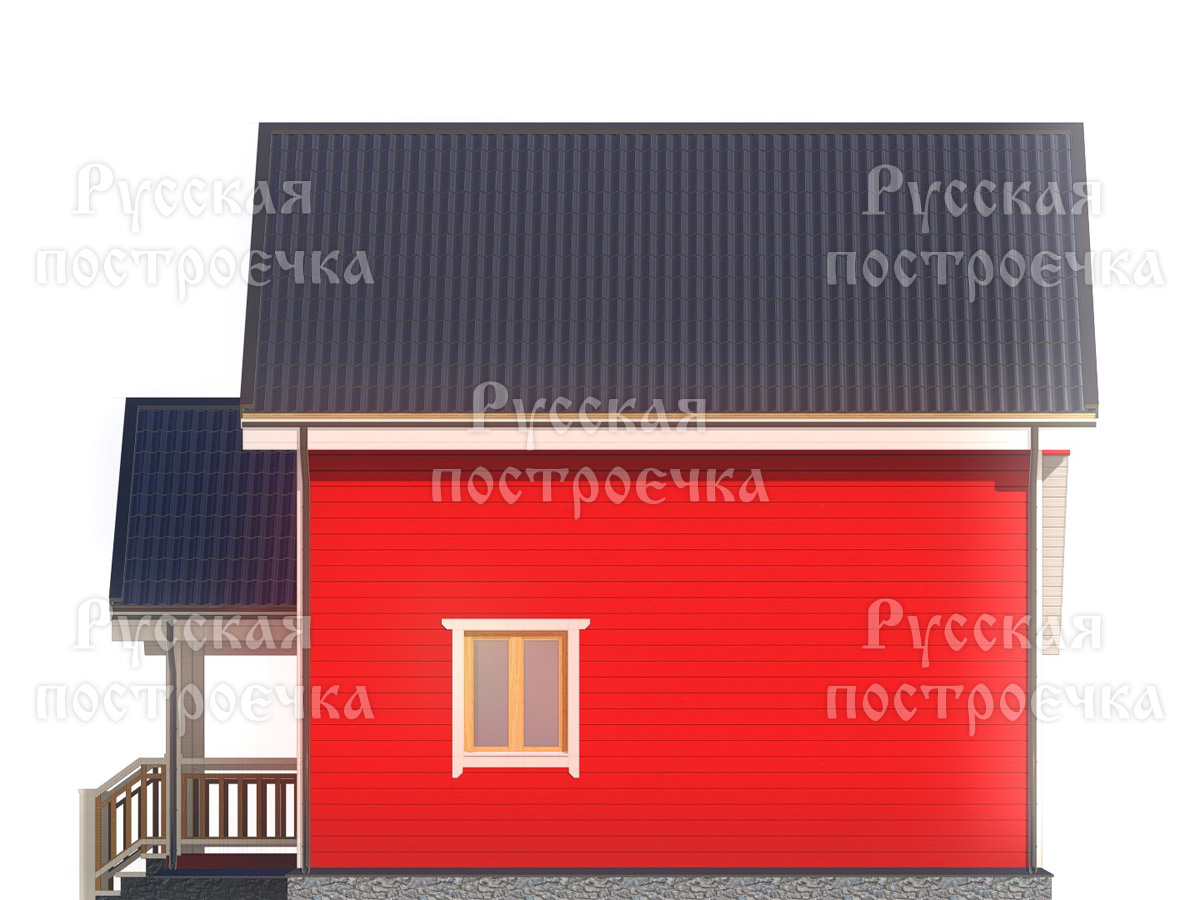 Каркасный дом 8,5х8 с террасой, Проект КД-112, цены на строительство, комплектации - вид 8