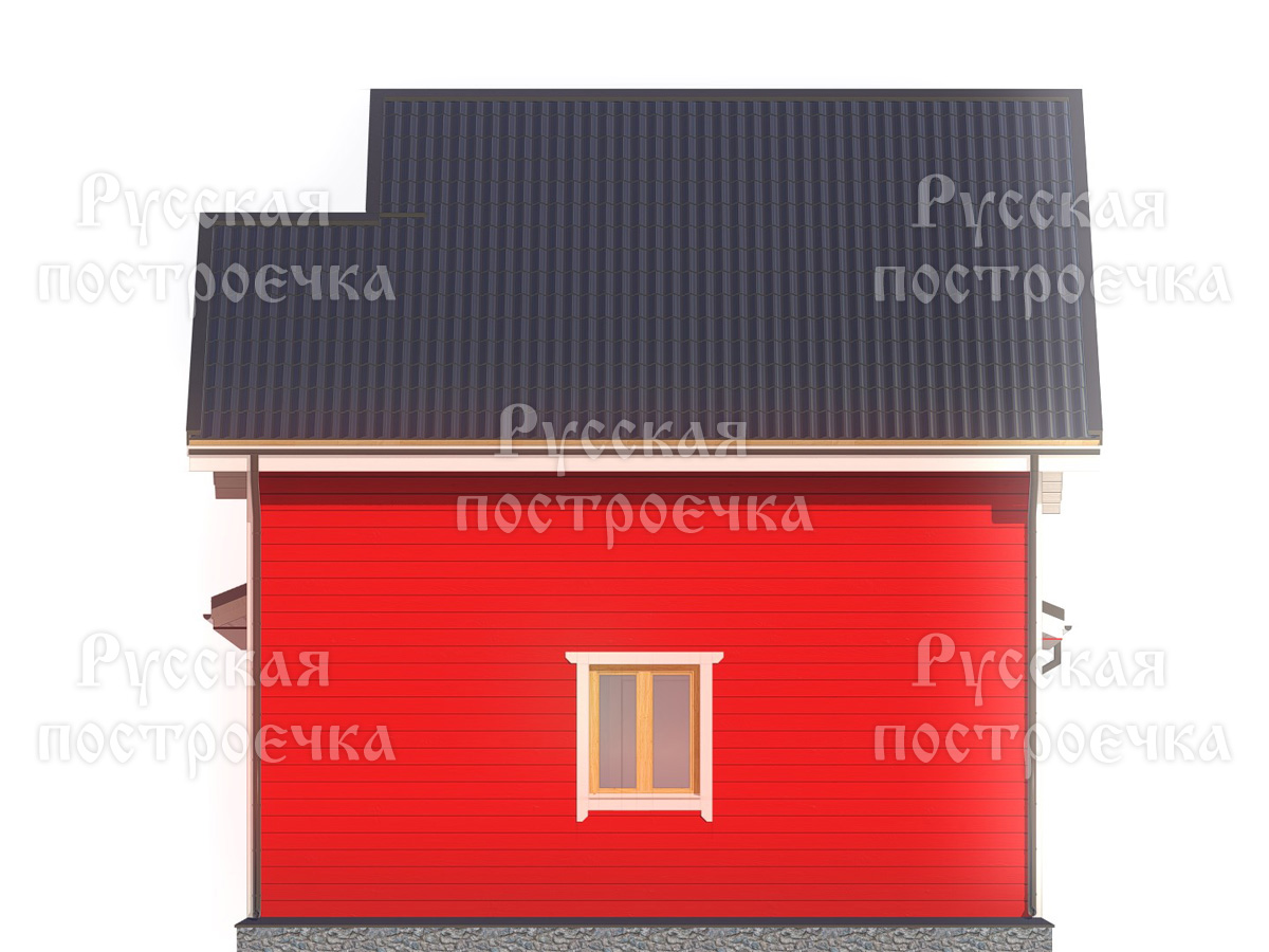 Каркасный дом 9,5х7 с террасой, Проект КД-130 - цены, строительство в Москве и Санкт-Петербурге  - вид 8