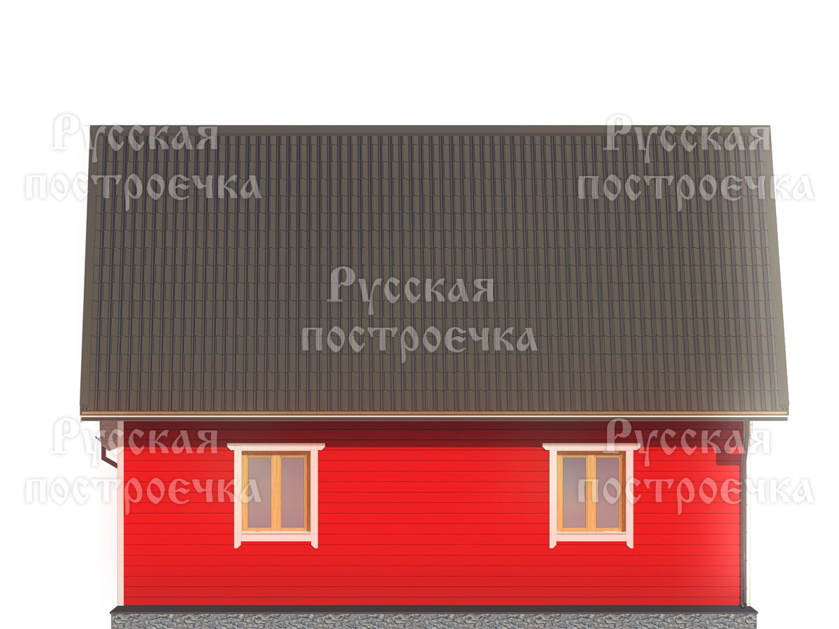 Каркасный дом 9х9 с мансардой и котельной, Проект КД-122 - цены, строительство в Москве и Санкт-Петербурге - вид 7