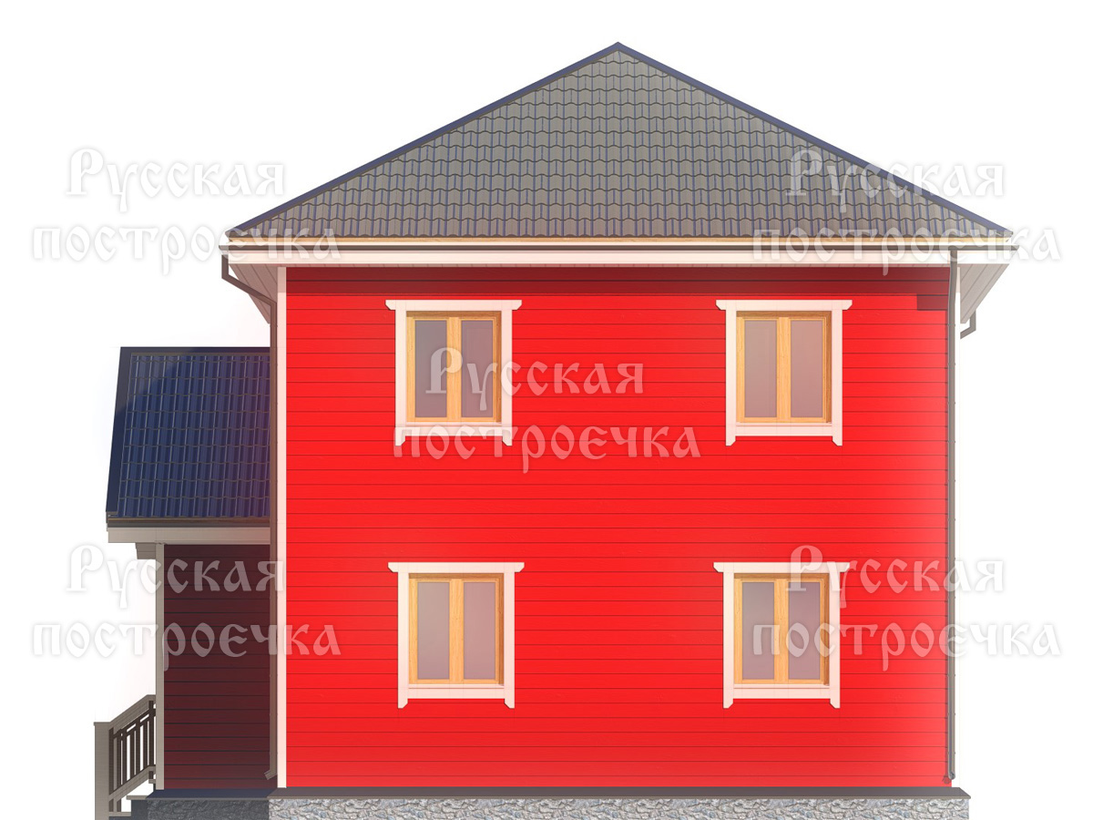 Двухэтажный каркасный дом 9х7, Проект КД-93, цены на строительство, фото, комплектации - вид 8
