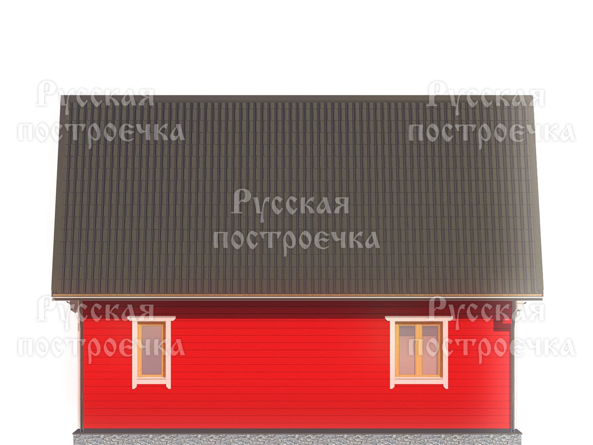 Каркасный дом 9х8 с мансардой и эркером, Проект КД-108 - цены, строительство в Москве и Санкт-Петербурге - вид 7