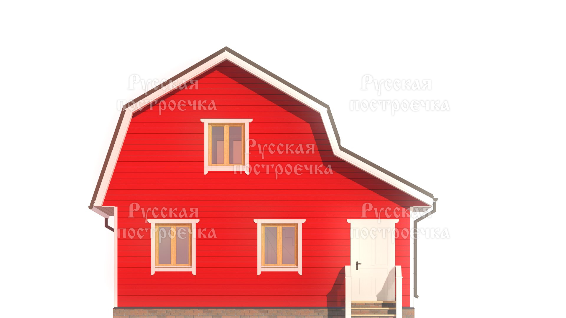 Каркасный дом 8х7 с мансардой, проект КД-56, цены, фото, комплектации - вид 5