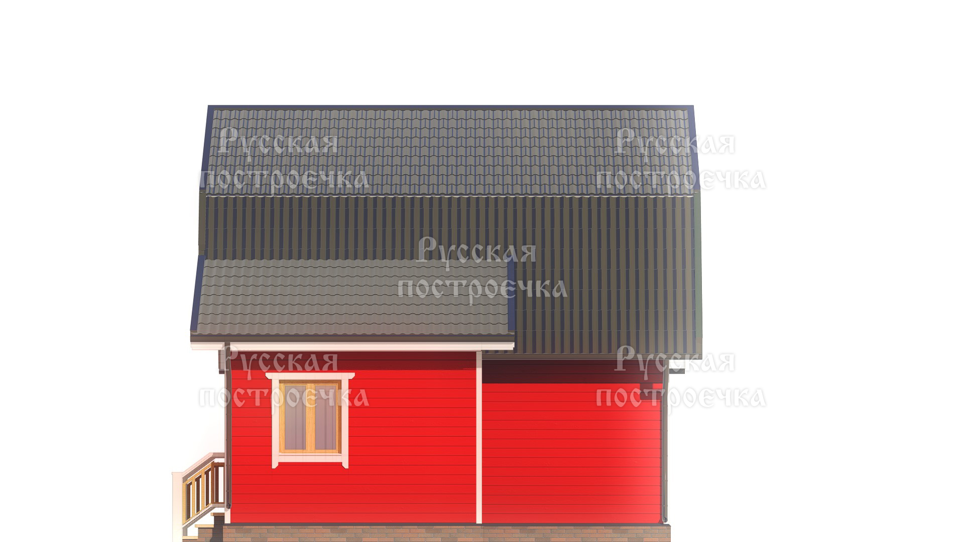 Каркасный дом 8х7 с мансардой, проект КД-56, цены, фото, комплектации - вид 6