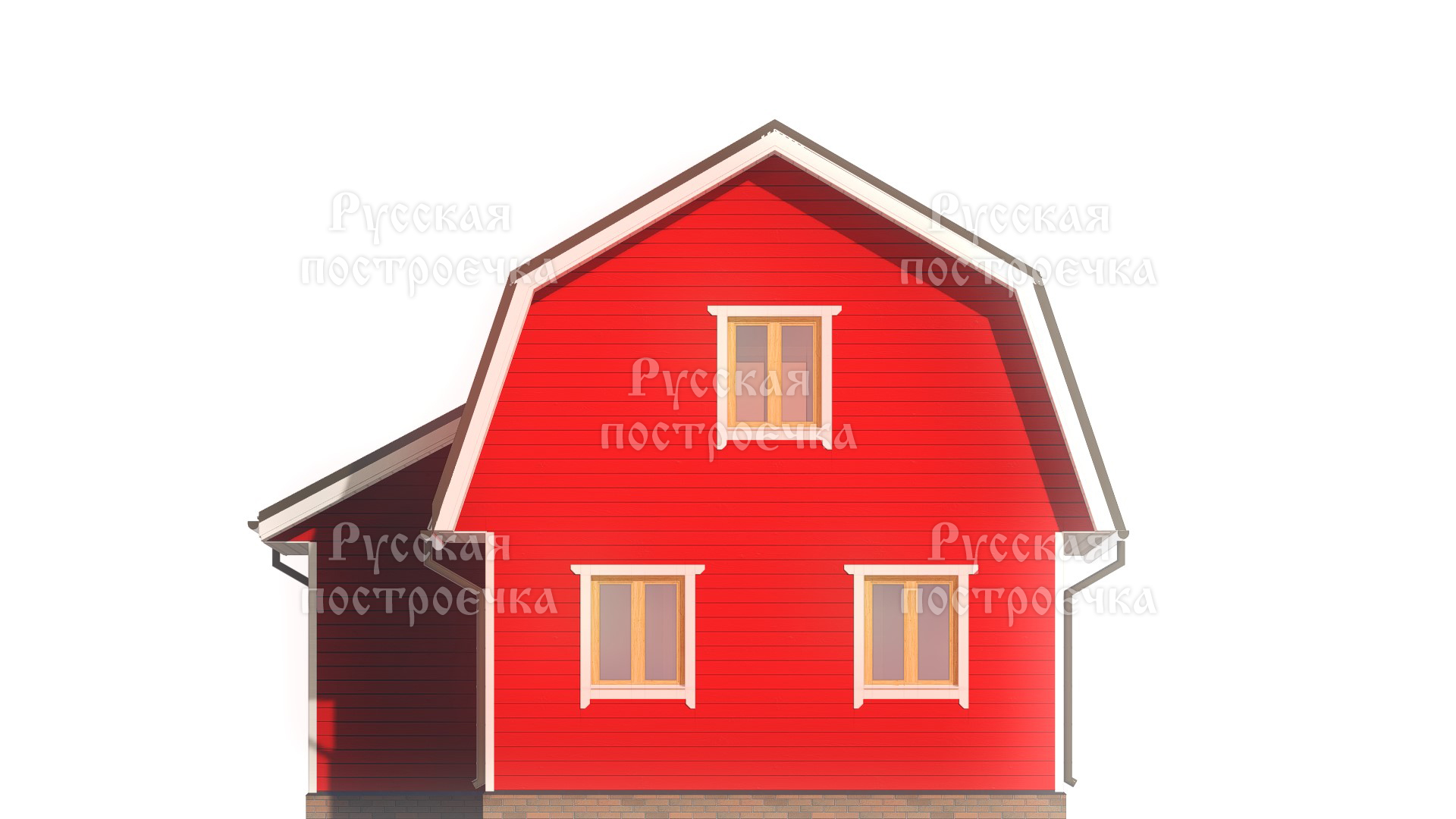 Каркасный дом 8х7 с мансардой, проект КД-56, цены, фото, комплектации - вид 7