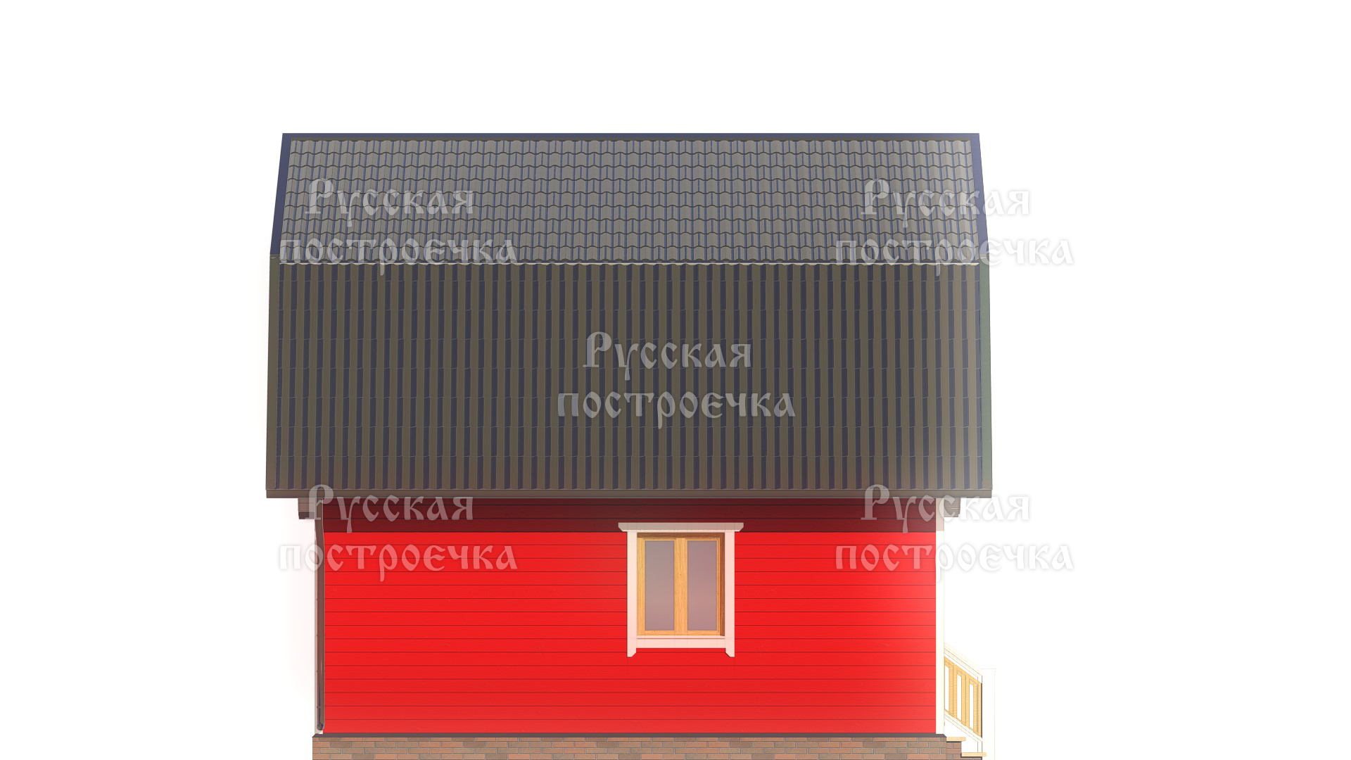 Каркасный дом 8х7 с мансардой, проект КД-56, цены, фото, комплектации - вид 8