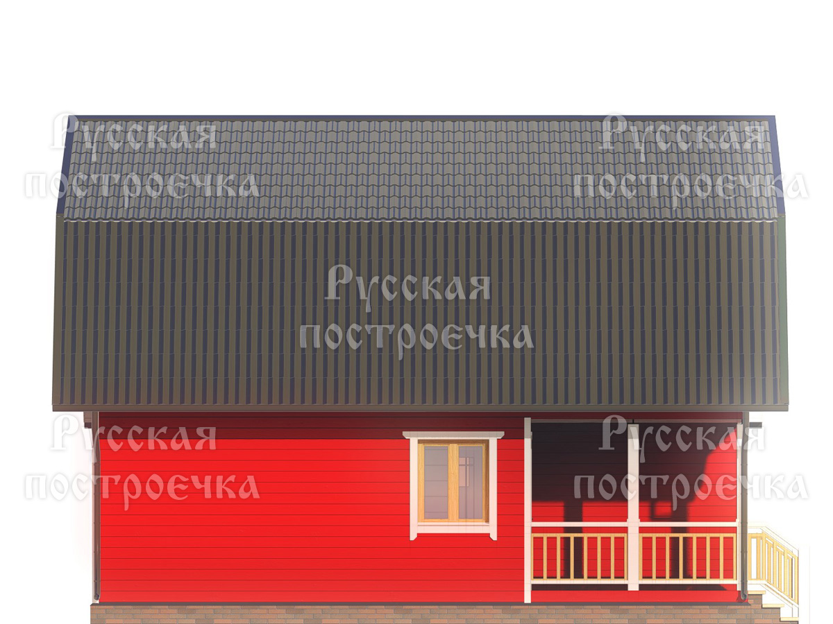 Каркасный дом 9х6 с мансардой, Проект КД-84, цены, фото, комплектации - вид 6