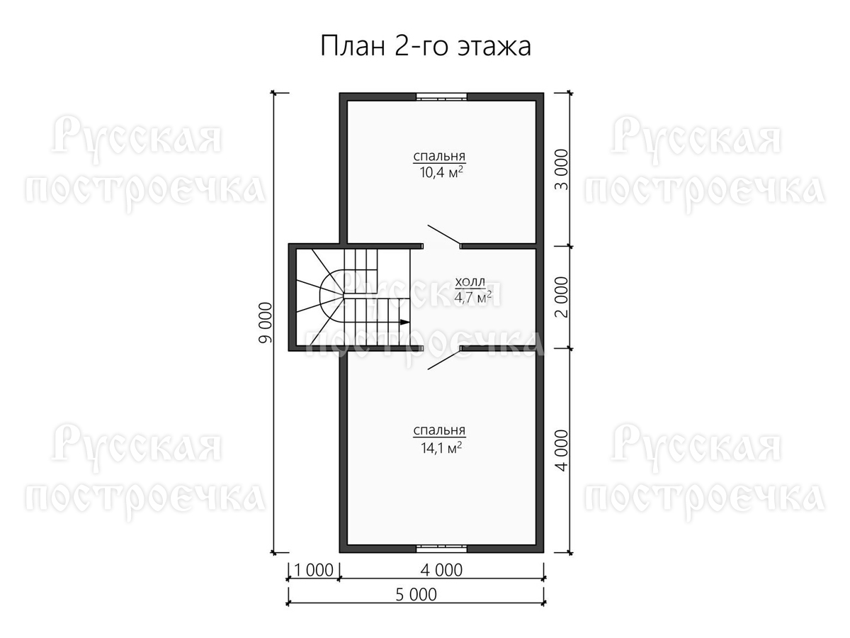 Каркасный дом 9х8,5 с мансардой, Проект КД-121 - цены, строительство в Москве и Санкт-Петербурге - вид 4