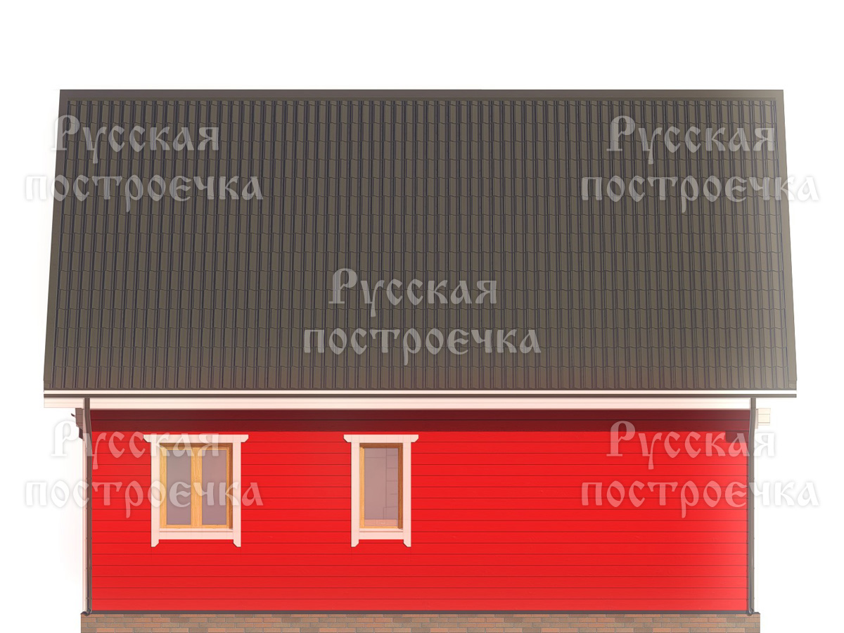 Каркасный дом 9х8,5 с мансардой, Проект КД-121 - цены, строительство в Москве и Санкт-Петербурге - вид 8