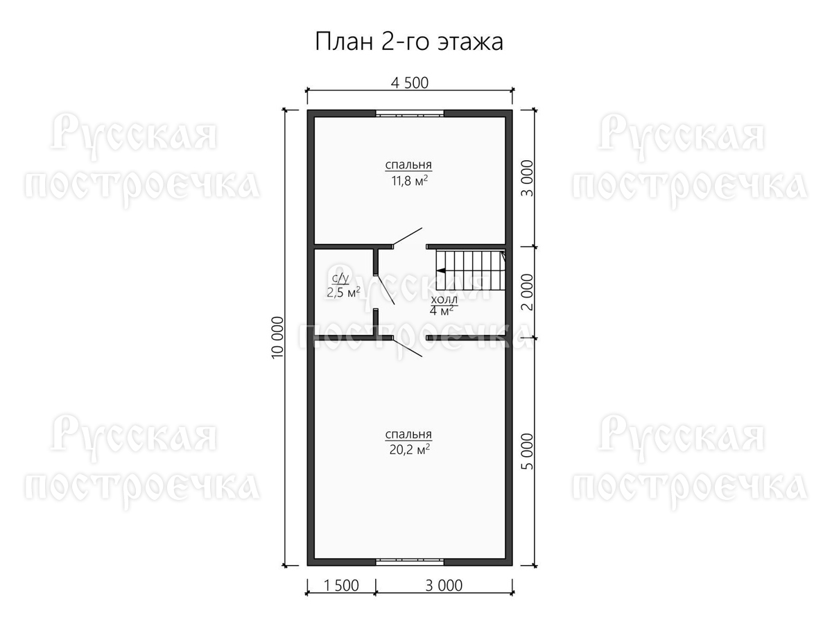 Каркасный дом 10х6 с мансардой, Проект КД-127 - цены, строительство под ключ в МСК и СПБ - вид 4