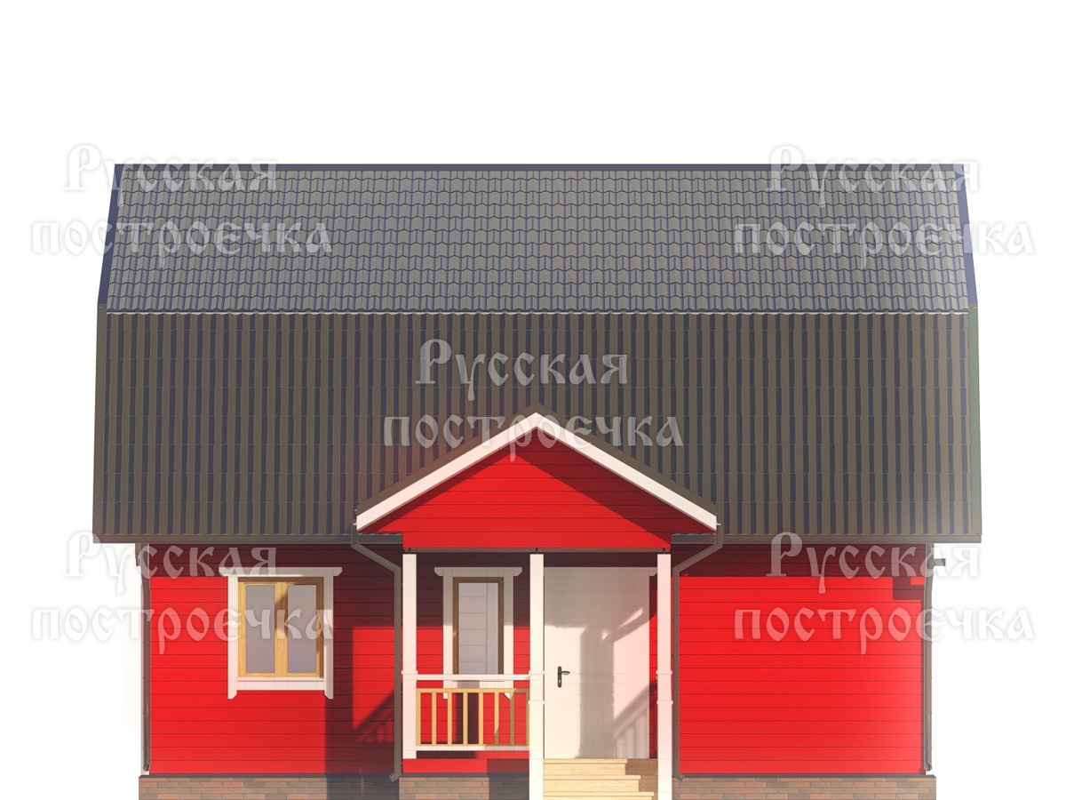 Каркасный дом 9х7 с мансардой, Проект КД-98 - цены, фото, комплектации - вид 5