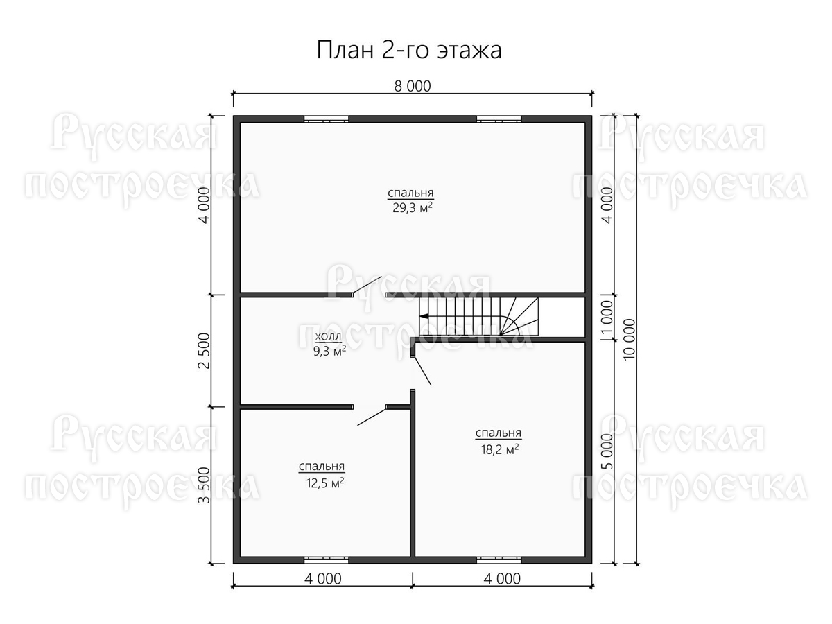 Каркасный дом 10х8 с мансардой и террасой, Проект КД-134 - цены, строительство в Москве и Санкт-Петербурге - вид 4