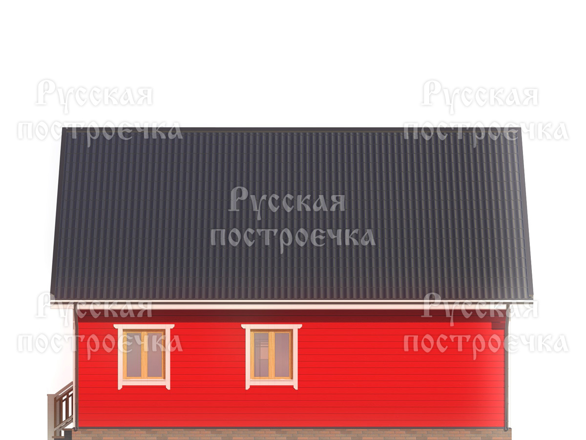 Каркасный дом 10х8 с мансардой и террасой, Проект КД-134 - цены, строительство в Москве и Санкт-Петербурге - вид 8