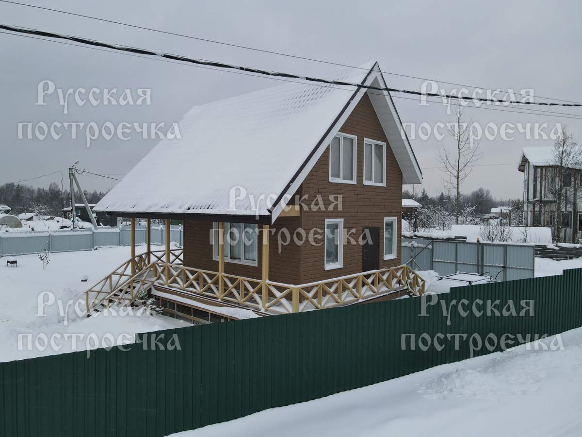 Каркасный дом 10,1х7,5 | Русская построечка